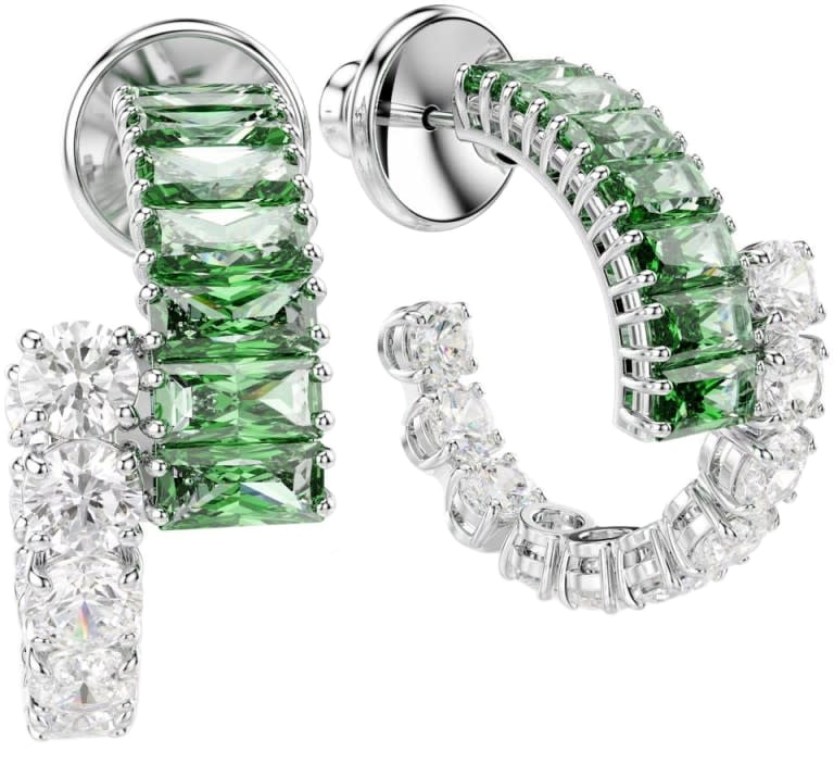 Swarovski Swarovski Oorbellen 5732264 Matrix Zilverkleurig met Groen en Wit Divers