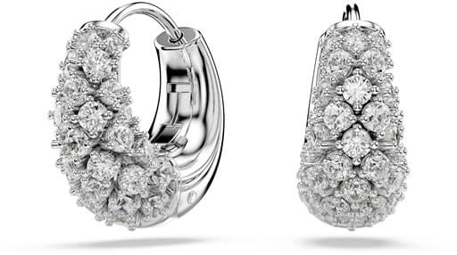 Swarovski Swarovski Oorbellen 5732282 Sublima Zilverkleurig met Witte Swarovski Stenen Divers