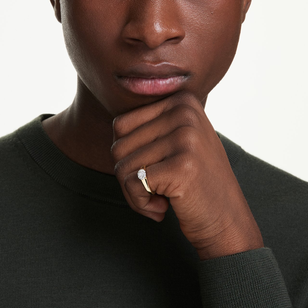 Swarovski Dextera Ring met Kristal Goud