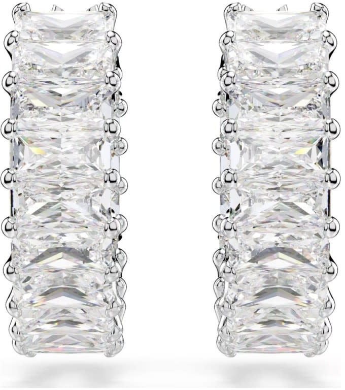 Swarovski Swarovski Oorbellen 5733397 Matrix Zilverkleurig Baquette Slijpvorm Divers