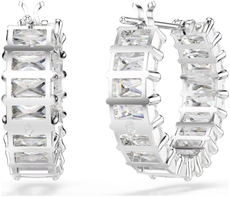Swarovski Swarovski Oorbellen 5733397 Matrix Zilverkleurig Baquette Slijpvorm Divers