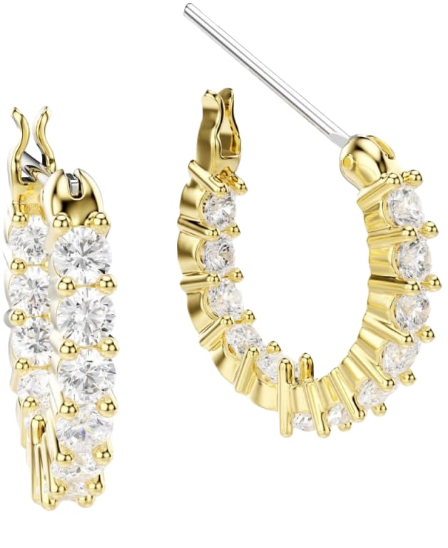 Swarovski Swarovski Oorbellen 5733398 Matrix Goudkleurige Plating Ronde Slijpvorm Divers