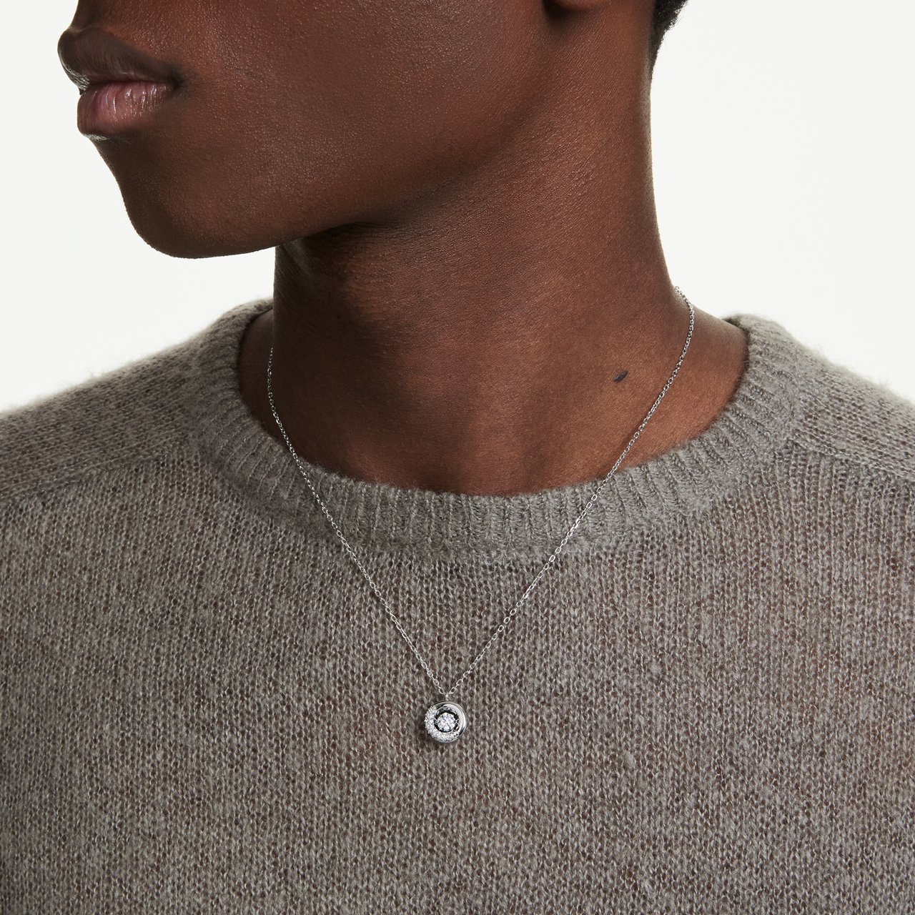 Swarovski Dextera Ketting met Kristal Zilver