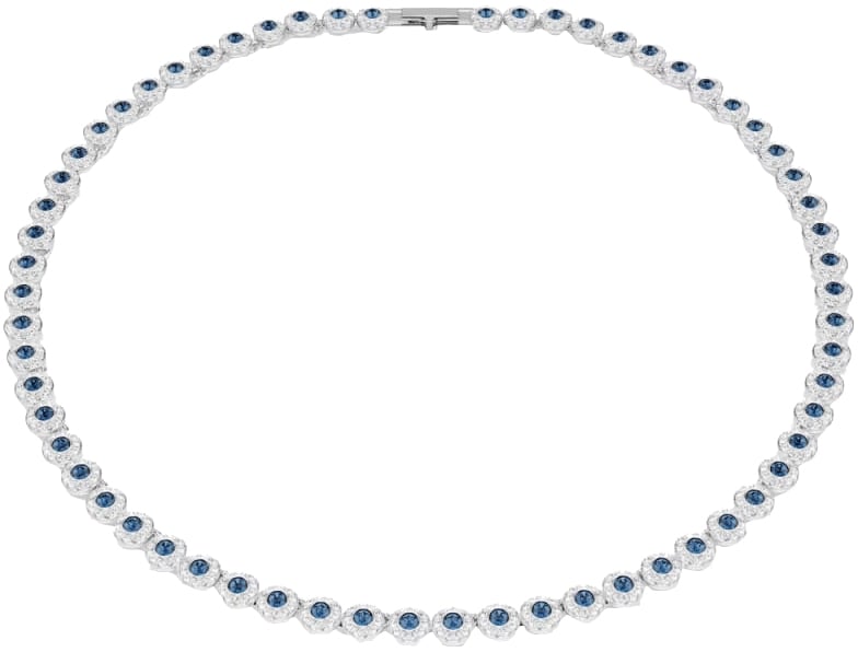 Swarovski Swarovski Collier 5733402 Una Angelic Zilverkleurig met Blauw Divers