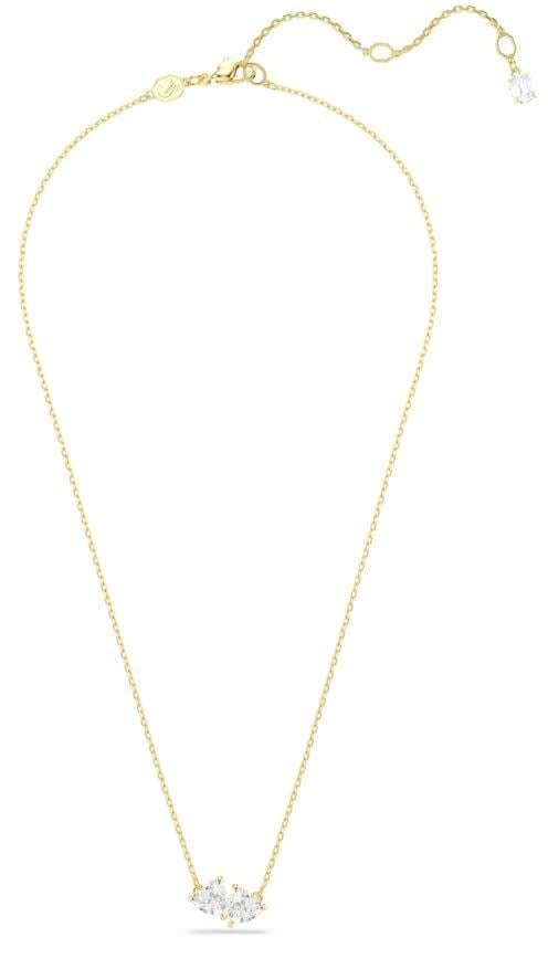 Swarovski Swarovski Collier 5733475 Mesmera Goudkleurige Plating met Dubbele Steen 38.45cm Goud
