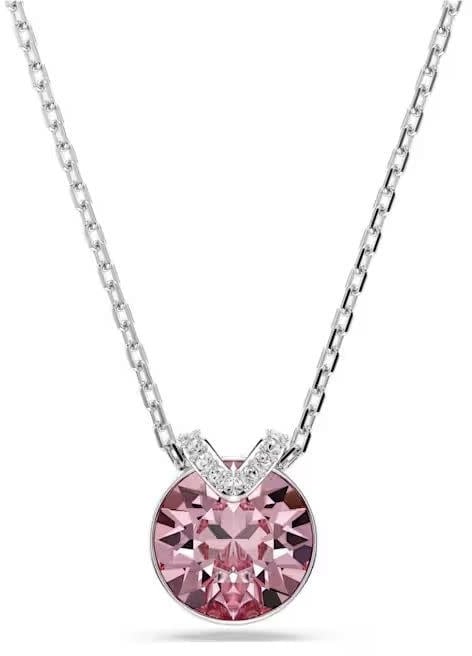 Swarovski Swarovski Collier 5734230 Bella Zilverkleurig met Roze Swarovskisteen 38-43cm Divers