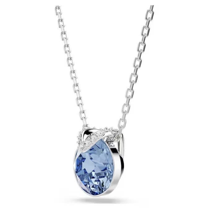Swarovski Swarovski Collier 5734232 Bella Zilverkleurig met Blauwe Swarovskisteen 38-43cm Divers