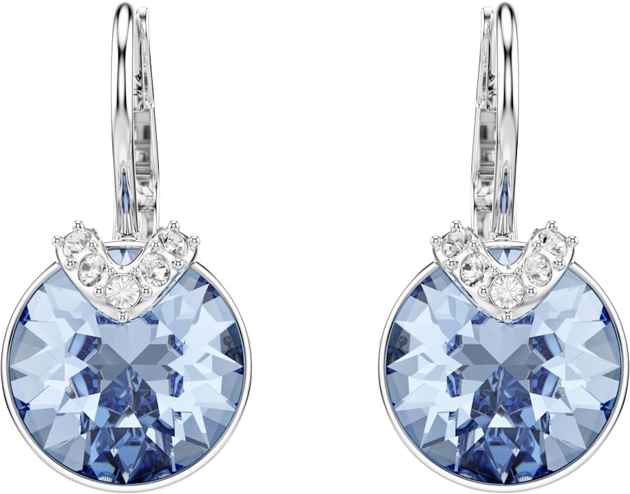 Swarovski Swarovski Oorbellen 5734234 Bella Zilverkleurig met Blauwe Steen Lichtblauw