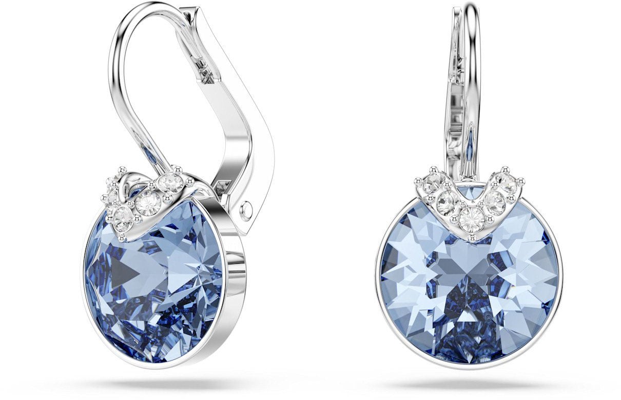Swarovski Swarovski Oorbellen 5734234 Bella Zilverkleurig met Blauwe Steen Lichtblauw