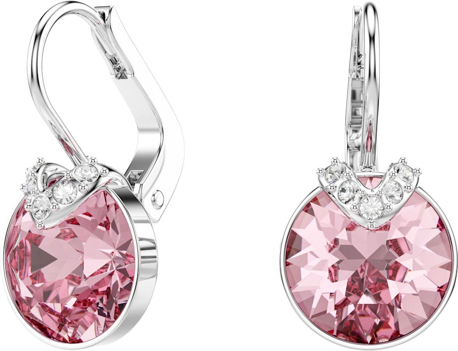 Swarovski Swarovski Oorbellen 5734235 Bella Zilverkleurig met Roze Steen Roze