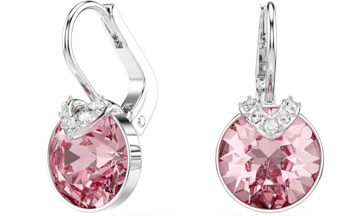Swarovski Swarovski Oorbellen 5734235 Bella Zilverkleurig met Roze Steen Divers