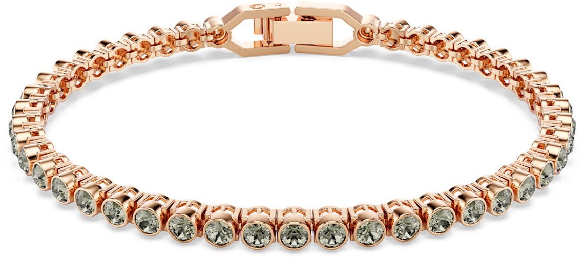 Swarovski Swarovski Armband 5734240 Imber Rosegouden Plating met Groene Steentjes Divers