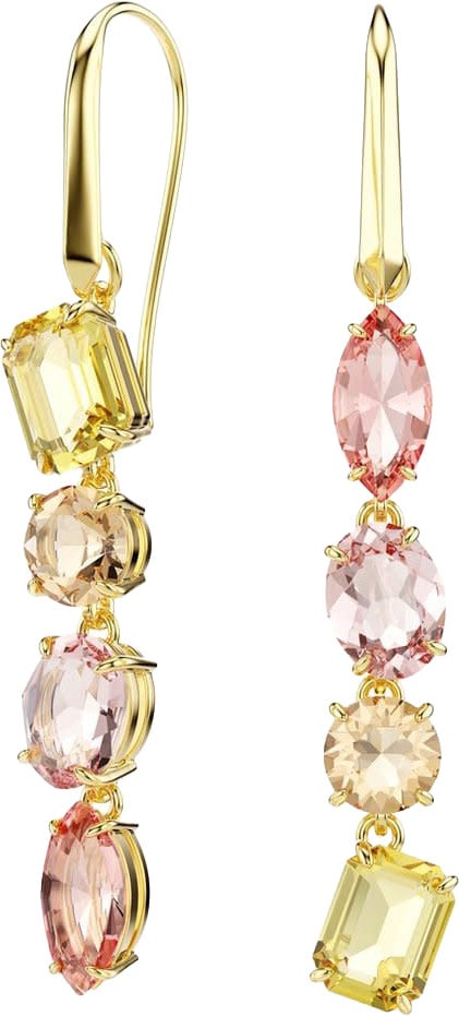 Swarovski Swarovski Oorbellen 5737454 Gema Goudkleurig met Meerkleurige Stenen Goud