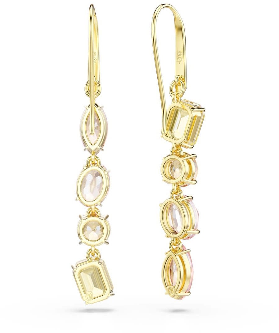 Swarovski Swarovski Oorbellen 5737454 Gema Goudkleurig met Meerkleurige Stenen Goud