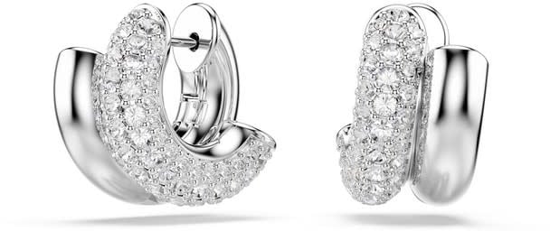 Swarovski Swarovski Oorbellen 5738197 Dextera Zilverkleurige Plating met Kristallen Zilver