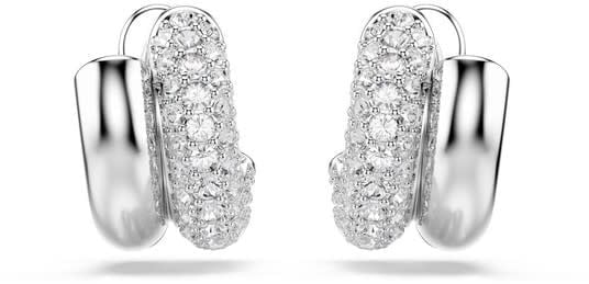 Swarovski Swarovski Oorbellen 5738197 Dextera Zilverkleurige Plating met Kristallen Zilver