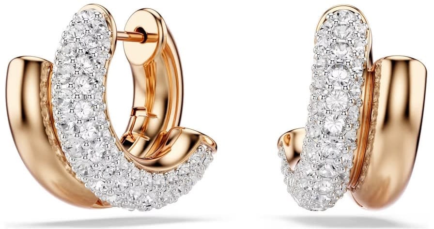 Swarovski Swarovski Oorbellen 5738198 Dextera Rosekleurige Plating met Kristallen Goud