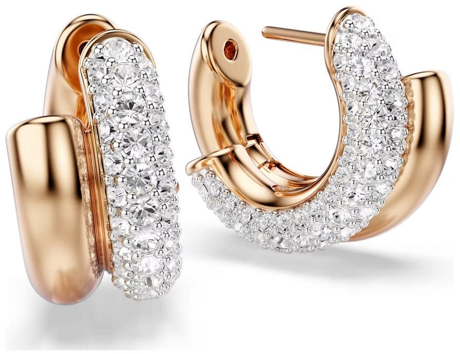 Swarovski Swarovski Oorbellen 5738198 Dextera Rosekleurige Plating met Kristallen Goud