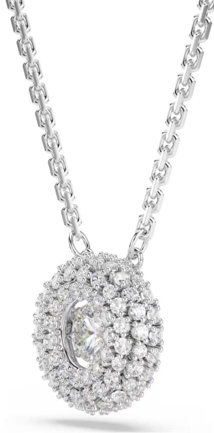 Swarovski Collier 5738246 Sublima Zilverkleurig met Rond Kristal 11mm 38-45cm Zilver