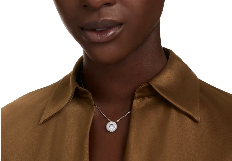 Swarovski Collier 5738246 Sublima Zilverkleurig met Rond Kristal 11mm 38-45cm Zilver