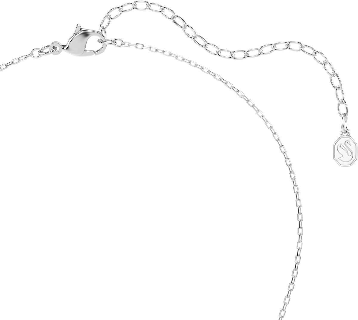 Swarovski Swarovski Collier 5738473 Chroma Zilverkleurig Blauwe Druppel 38-45cm Zilver