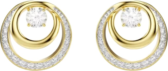Swarovski Swarovski Oorbellen 5740407 Hyperbola Goudkleurige Plating met Kristallen Goud