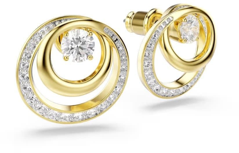 Swarovski Swarovski Oorbellen 5740407 Hyperbola Goudkleurige Plating met Kristallen Goud