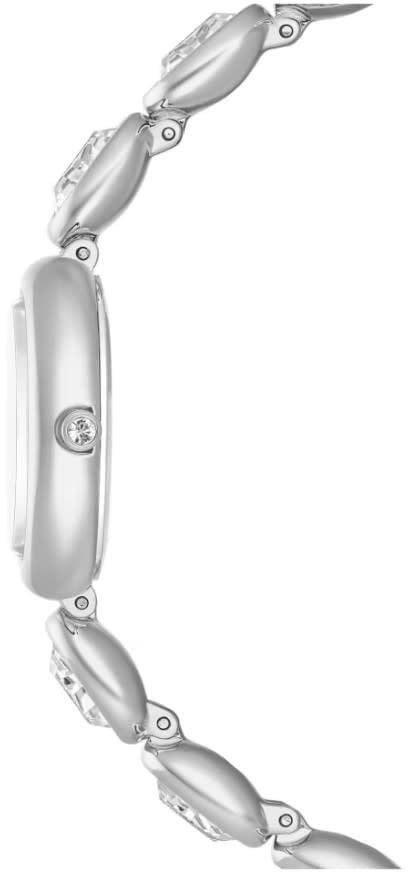 Swarovski Horloge 5740826 Imber Ovaal Swiss Made Roestvrij Staal met 8 Kristallen 25x21mm Zilver