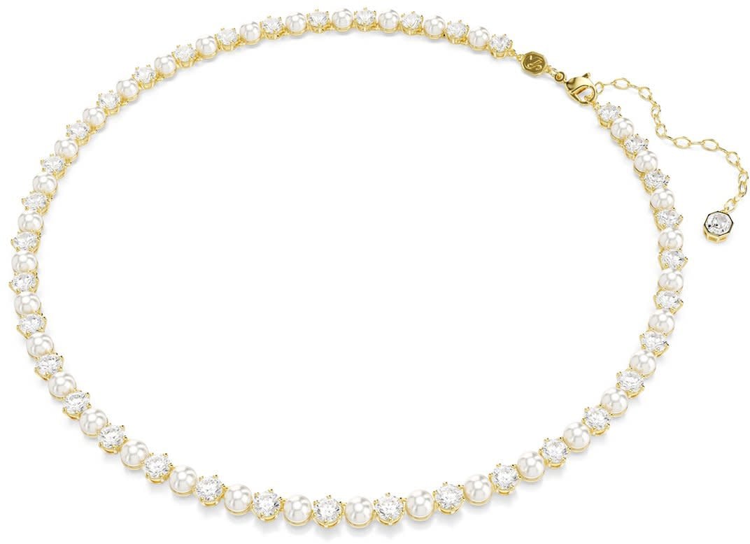 Swarovski Swarovski Collier 5742039 Matrix Goudkleurige Plating met Kristallen en Parels Goud