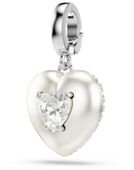 Swarovski Swarovski 5742960 Idyllia Wit Hart Bedel met Swarovski Stenen Zilver