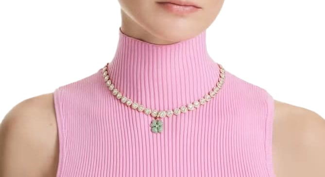 Swarovski Swarovski Bedel 5743130 Idyllia Klaver Vier Groen met Swarvski Kristallen Lime