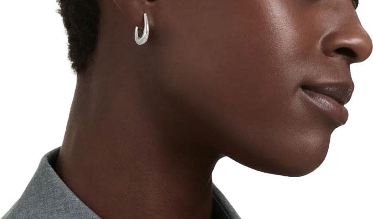 Swarovski Oorbellen 5743474 Zilver Classica Hoops 19mm x 16mm Zilver