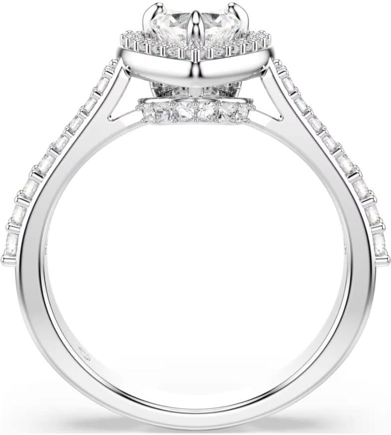 Swarovski Swarovski Ring 5744046 Una Zilverkleurig Hart Zilver