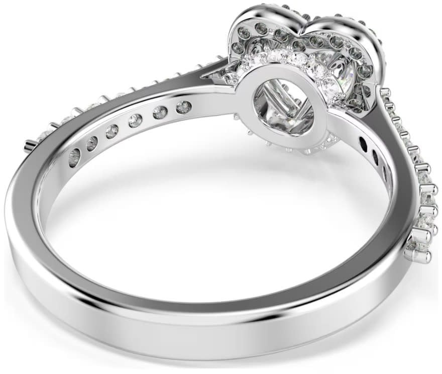 Swarovski Swarovski Ring 5744046 Una Zilverkleurig Hart Zilver