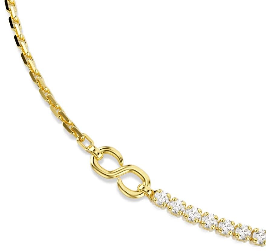 Swarovski Collier 5747717 Matrix Collier Goudkleurig met S-vormige Schakel met Kristallen 38-45cm Goud