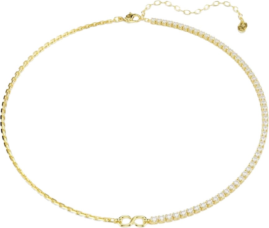 Swarovski Collier 5747717 Matrix Collier Goudkleurig met S-vormige Schakel met Kristallen 38-45cm Goud