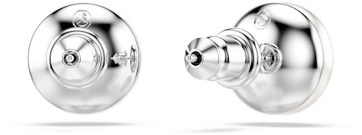 Swarovski Swarovski Oorbellen 5747752 Matrix Zilverkleurig Parel 10mm Wit
