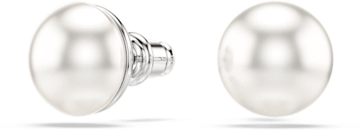 Swarovski Swarovski Oorbellen 5747752 Matrix Zilverkleurig Parel 10mm Wit