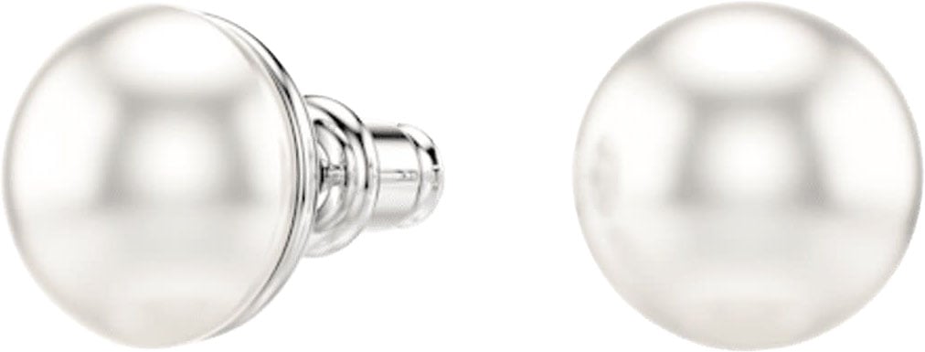 Swarovski Swarovski Oorbellen 5747752 Matrix Zilverkleurig Parel 10mm Wit