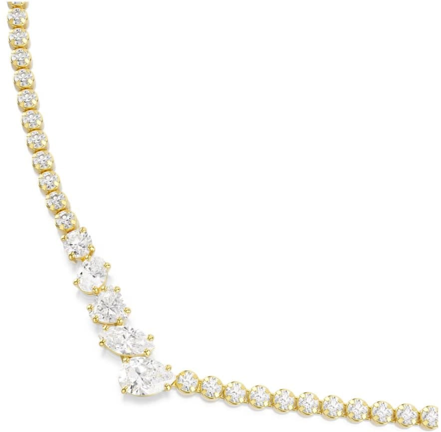 Swarovski Collier 5747931 Mesmera Goudkleurig in V-Vorm Kristallen 38-45cm Goud