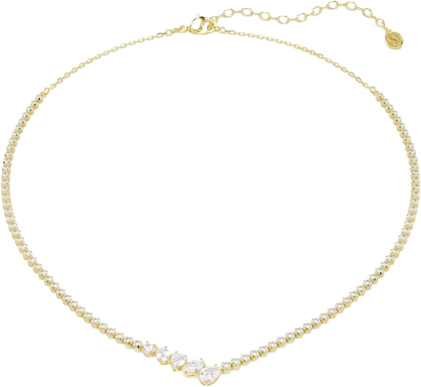 Swarovski Collier 5747931 Mesmera Goudkleurig in V-Vorm Kristallen 38-45cm Goud