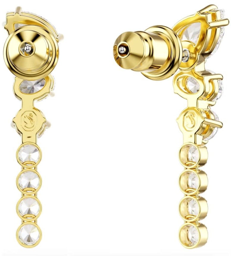 Swarovski Oorbellen 5747936 Mesmera Goudkleurig met Kristallen 6x23mm Goud