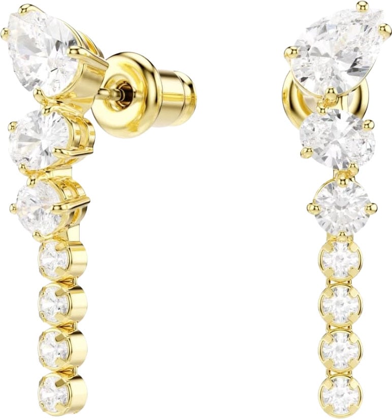 Swarovski Oorbellen 5747936 Mesmera Goudkleurig met Kristallen 6x23mm Goud
