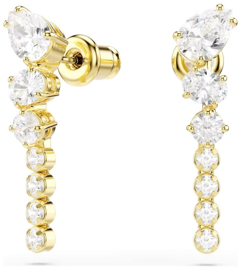Swarovski Oorbellen 5747936 Mesmera Goudkleurig met Kristallen 6x23mm Goud