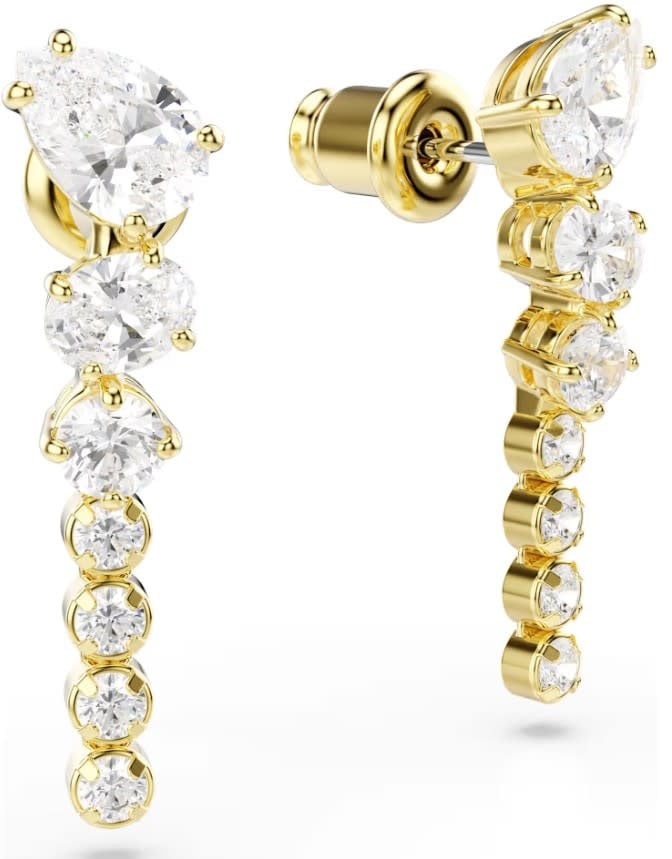 Swarovski Oorbellen 5747936 Mesmera Goudkleurig met Kristallen 6x23mm Goud