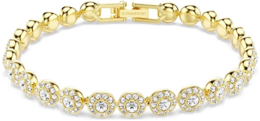 Swarovski Armband 5749386 Una Zilverkleurige Plating met Kristallen Goud