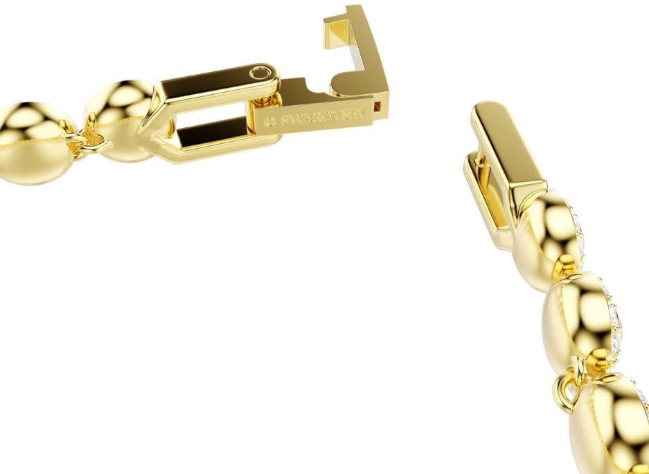 Swarovski Armband 5749386 Una Zilverkleurige Plating met Kristallen Goud