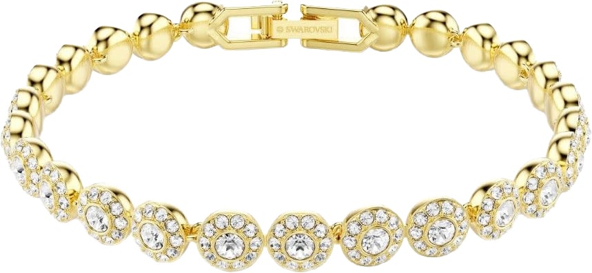 Swarovski Armband 5749386 Una Zilverkleurige Plating met Kristallen Goud