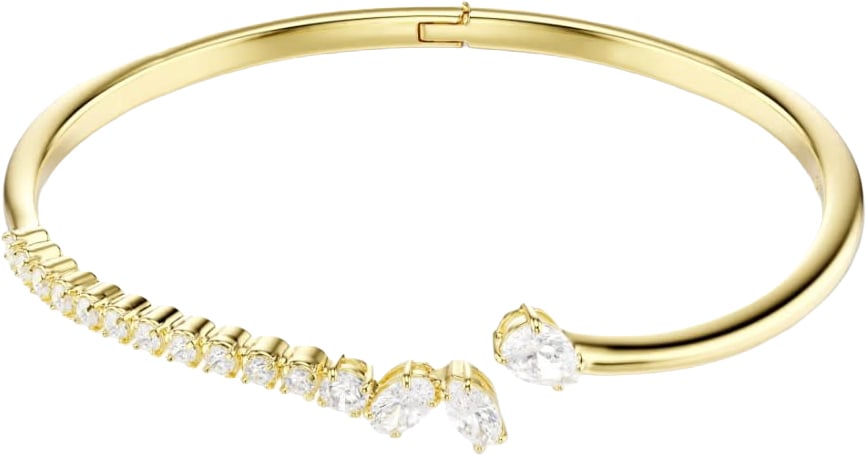 Swarovski Armband 5750440 Mesmera Goudkleurige Bangle met Kristallen Maat M 60cm Goud