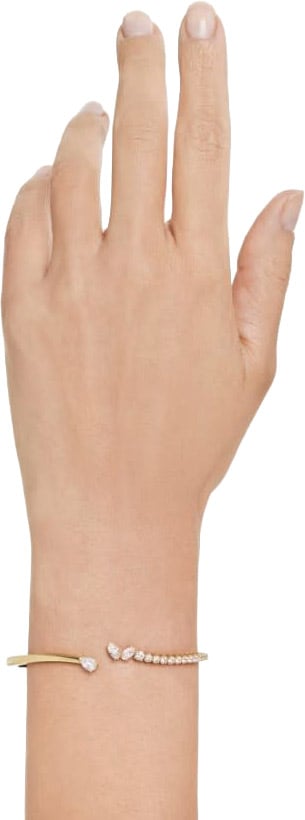 Swarovski Armband 5750440 Mesmera Goudkleurige Bangle met Kristallen Maat M 60cm Goud